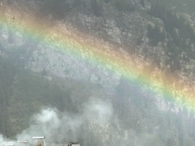 Un arc-en-ciel sur La Rosière